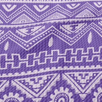 Purple Art Birdseye Piqué