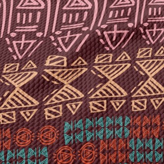 Tribal Writing Birdseye Piqué