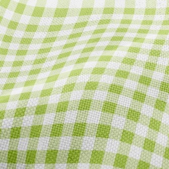 Green Checkerboard Performance Linen