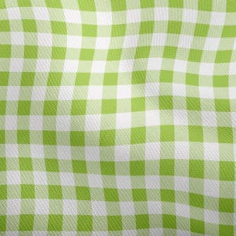 Green Checkerboard Dobby