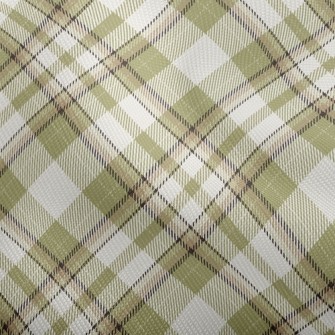 Green Plaid Cross Dobby