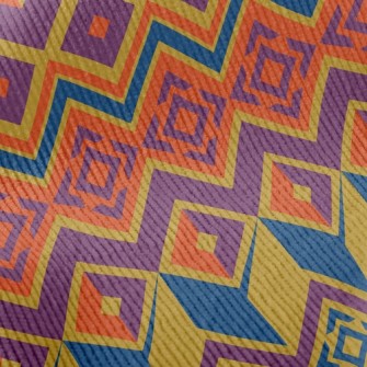 Lines And Triangles Abstract I Standard Corduroy