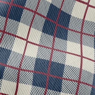 Blue Scotch Plaid Standard Corduroy