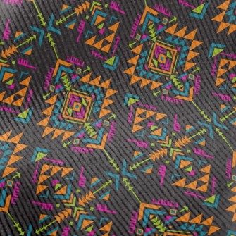 Colorful Geometric Shapes Standard Corduroy
