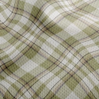 Green Plaid Cross Athletic Mesh Flat Back