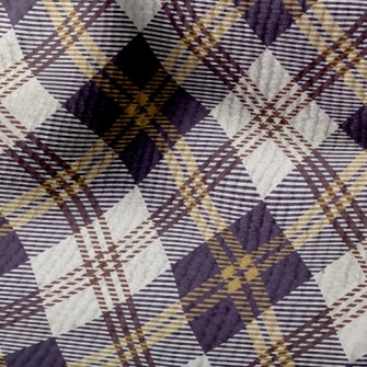 Elegant Purple Plaid Terry
