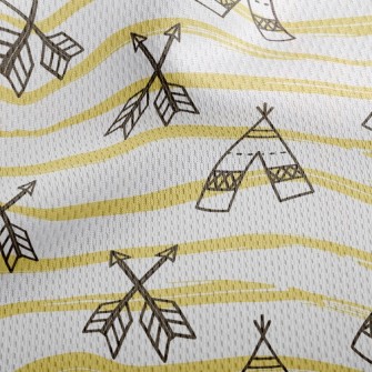 Tent With Arrows Athletic Mesh Flat Back