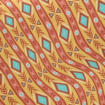 Cute Tribal Stripes Twill