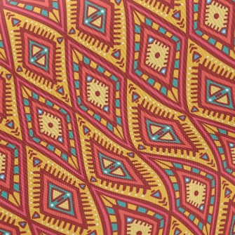 Cute Orange Doodle Twill