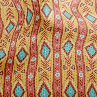 Cute Tribal Stripes Athletic Mesh Flat Back