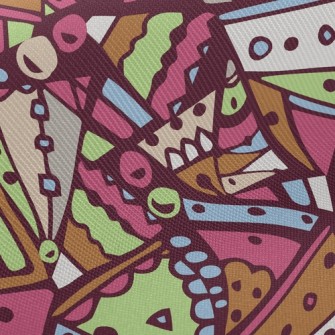 Color Triangle Design Twill