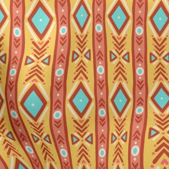 Cute Tribal Stripes Stretch Ponte