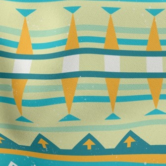 Geometric Arrow Pattern Stretch Ponte