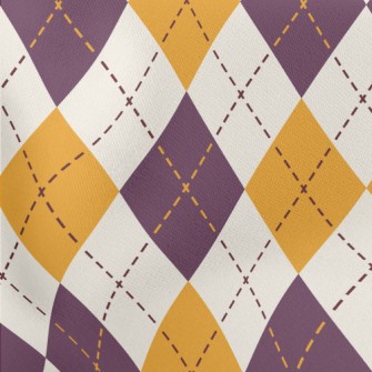 Purple And Yellow Rhombus Stretch Ponte