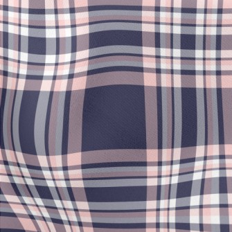 Purple Plaid Stretch Ponte