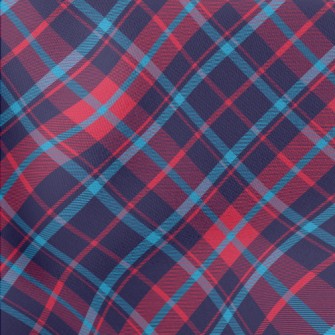 Bright Red And Blue Checkered Stretch Ponte