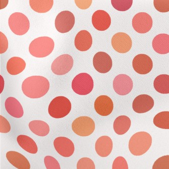 Pink Orange Dots Stretch Ponte