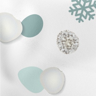 Bright Snowflake Dots Stretch Ponte