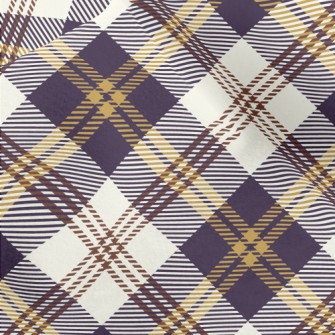Elegant Purple Plaid Micro Fleece