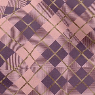 Pink And Purple Plaid Micro Fleece