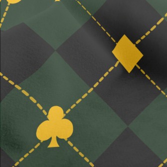 Playing Card Plaid Micro Fleece