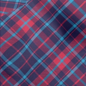 Bright Red And Blue Checkered Micro Fleece