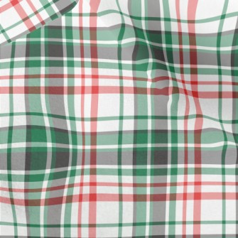 Red And Green Small Plaid Micro Fleece