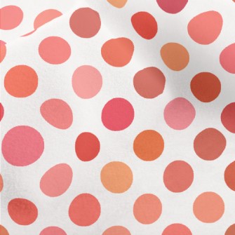 Pink Orange Dots Micro Fleece