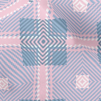 Pink And Blue Braid Micro Fleece