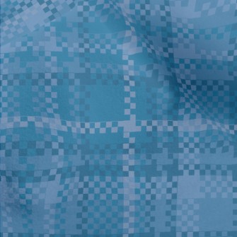 Blue Fine Plaid Micro Fleece