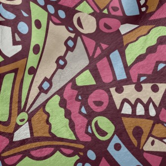 Color Triangle Design Minky