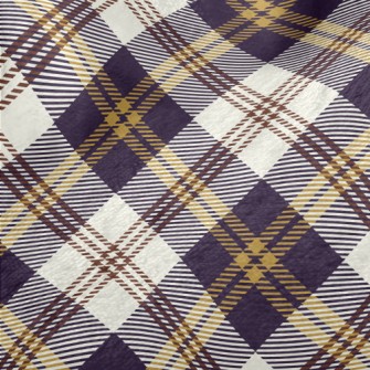 Elegant Purple Plaid Minky