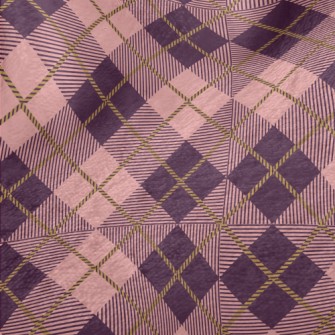 Pink And Purple Plaid Minky
