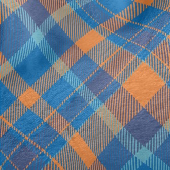 Ocean Blue Check Minky