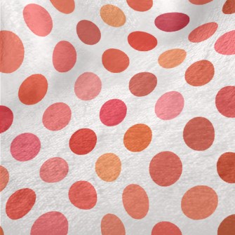 Pink Orange Dots Minky
