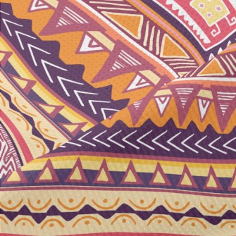 Tribal Pattern Piqué