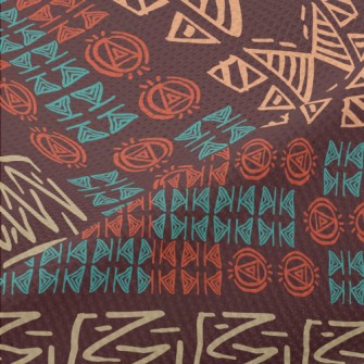Tribal Writing Piqué