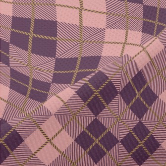 Pink And Purple Plaid Piqué