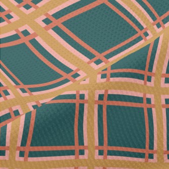 Neat Green Plaid Piqué