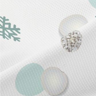 Bright Snowflake Dots Piqué