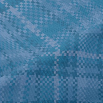 Blue Fine Plaid Piqué