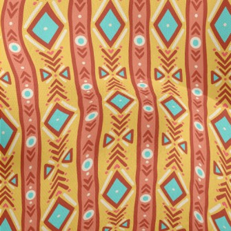 Cute Tribal Stripes Lightweight Performance Linen