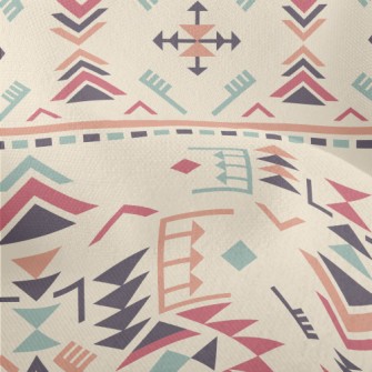 Colorful Triangle Diagram Lightweight Performance Linen