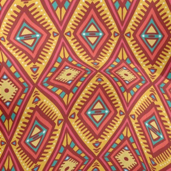 Cute Orange Doodle Lightweight Performance Linen