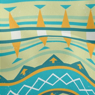 Geometric Arrow Pattern Lightweight Performance Linen