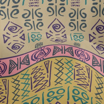 Ancient Chinese Characters Lightweight Performance Linen