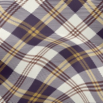 Elegant Purple Plaid Lightweight Performance Linen