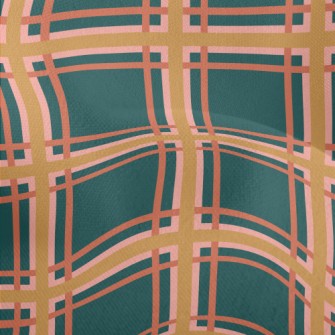 Neat Green Plaid Lightweight Performance Linen