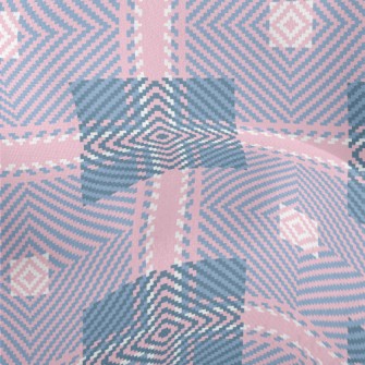 Pink And Blue Braid Lightweight Performance Linen