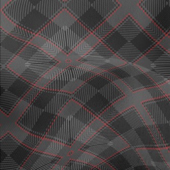 Black Woven Plaid Lightweight Performance Linen